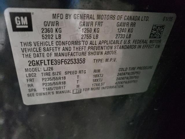 Photo 14 from auction – 2015 GMC TERRAIN SL with VIN 2GKFLTE39F6253358