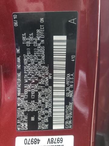 Photo 14 from auction – 2011 TOYOTA SIENNA LE with VIN 5TDKK3DC2BS050858