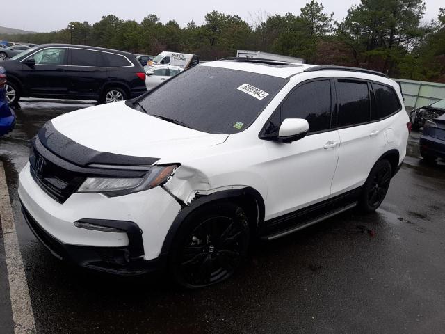 HONDA PILOT BLAC 2021 with VIN 5FNYF6H76MB050821 - Photo from auction