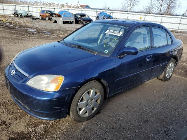 HONDA CIVIC EX 2002 with VIN 1HGES26832L010811 - Photo from auction