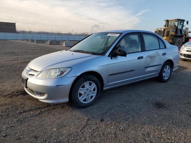 Photo 1 from auction – 2005 HONDA CIVIC DX with VIN 2HGES16435H608681