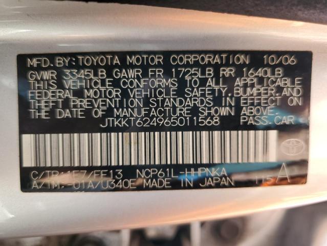 Photo 14 from auction – 2006 TOYOTA SCION XA with VIN JTKKT624965011568