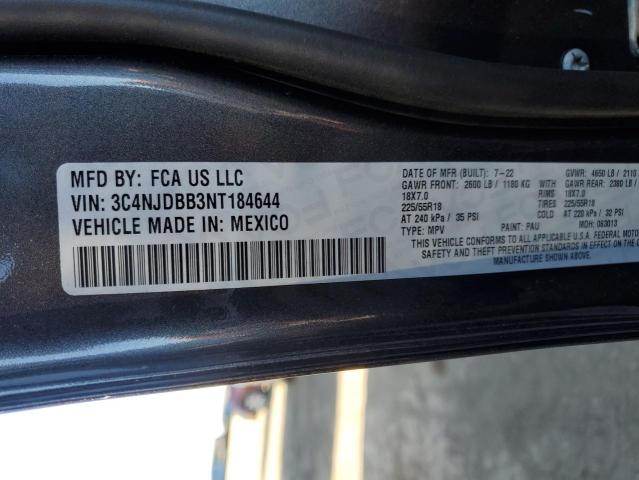 Photo 14 from auction – 2022 JEEP COMPASS LA with VIN 3C4NJDBB3NT184644