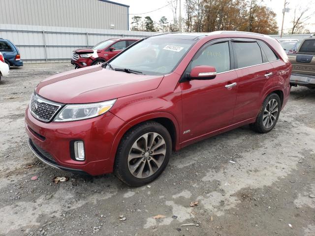 KIA SORENTO SX 2014 with VIN 5XYKWDA71EG465737 - Photo from auction