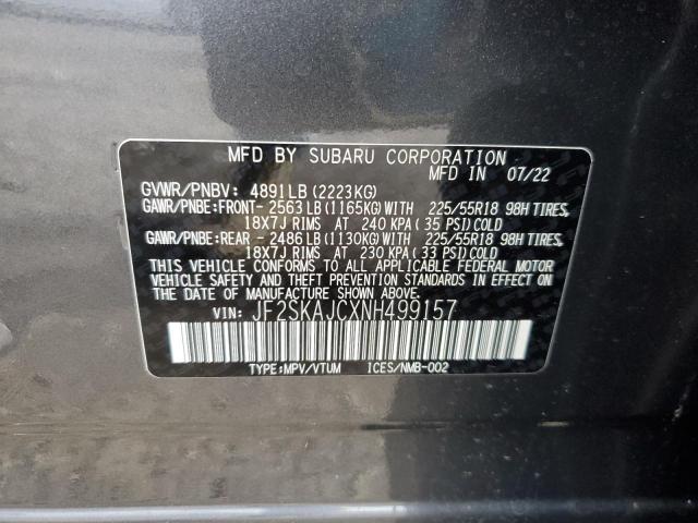 Photo 14 from auction – 2022 SUBARU FORESTER S with VIN JF2SKAJCXNH499157