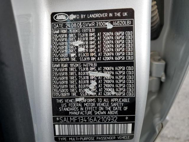 Zdjęcie 14 z aukcji – 2006 LAND ROVER RANGE ROVE z VIN SALMF13416A210932