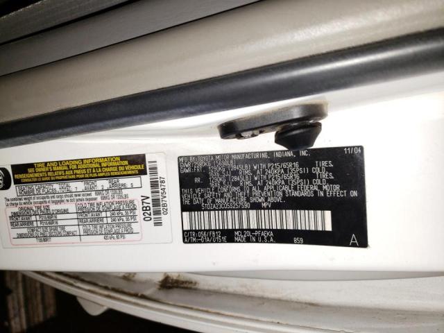 Photo 14 from auction – 2005 TOYOTA SIENNA CE with VIN 5TDZA23C05S257590
