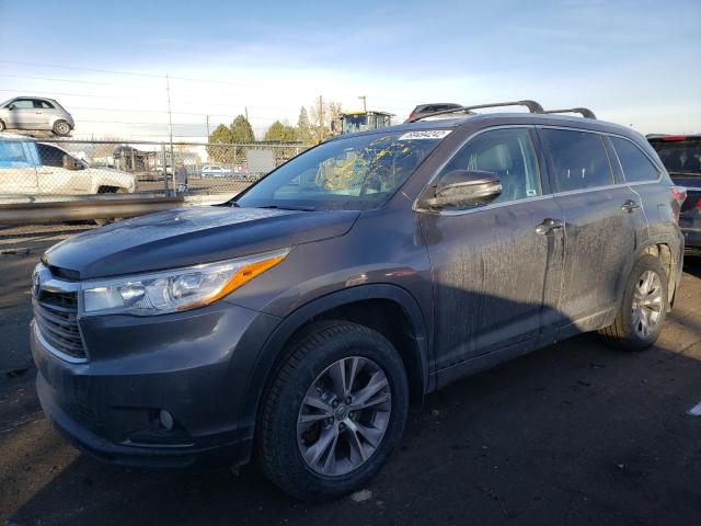 TOYOTA HIGHLANDER 2015 with VIN 5TDJKRFH4FS221364 - Photo from auction