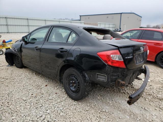 Photo 2 from auction – 2012 HONDA CIVIC LX with VIN 19XFB2F58CE075477