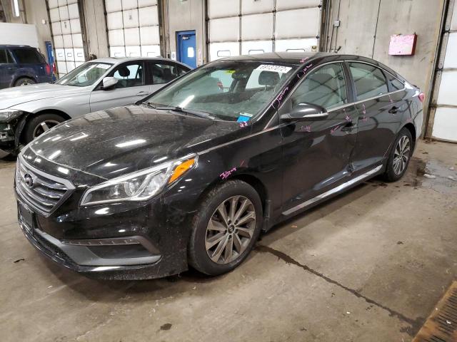 HYUNDAI SONATA SPO 2017 with VIN 5NPE34AF4HH455049 - Photo from auction