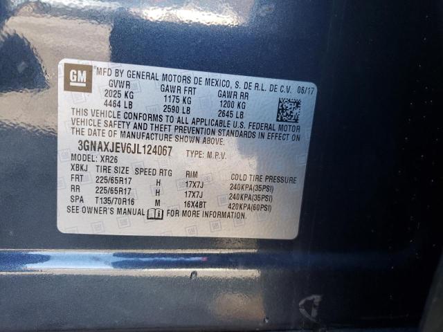 Photo 14 from auction – 2018 CHEVROLET EQUINOX LT with VIN 3GNAXJEV6JL124067