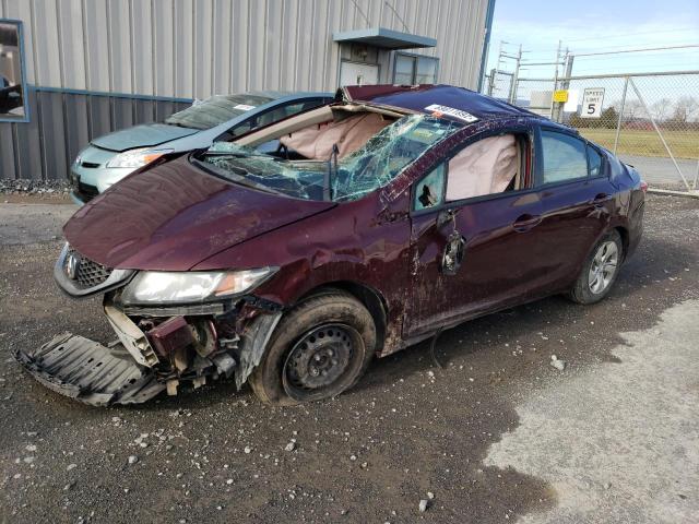 HONDA CIVIC LX 2013 with VIN 19XFB2F50DE274203 - Photo from auction