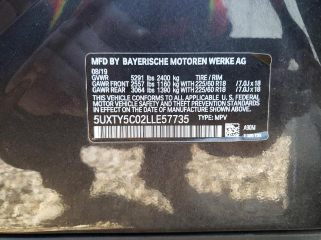 Photo 14 from auction – 2020 BMW X3 XDRIVE3 with VIN 5UXTY5C02LLE57735