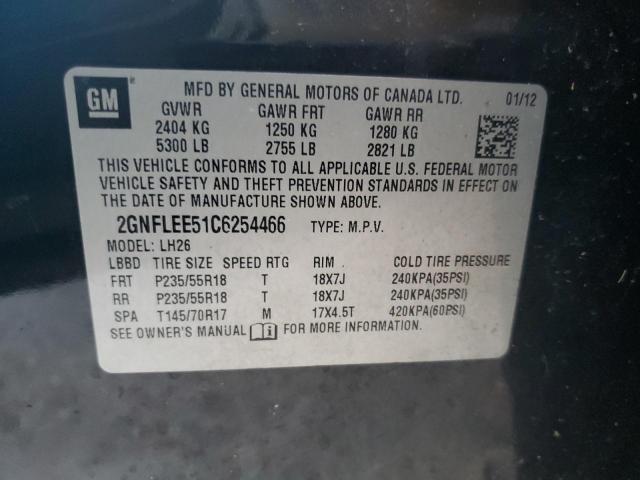 Photo 10 from auction – 2012 CHEVROLET EQUINOX LT with VIN 2GNFLEE51C6254466