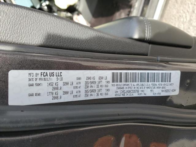 Photo 14 from auction – 2019 DODGE DURANGO SX with VIN 1C4RDJAG6KC535798