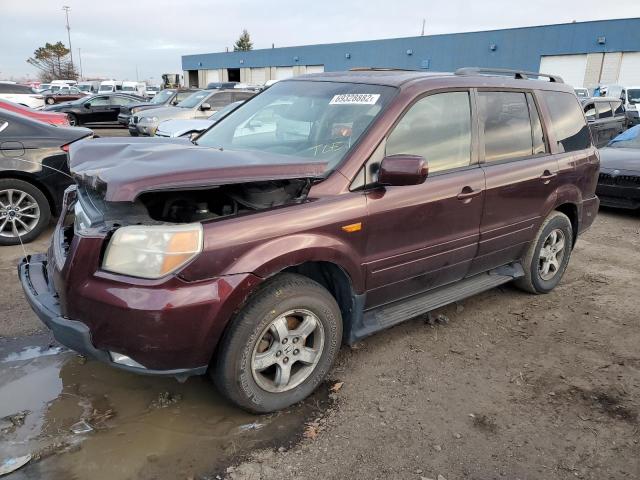 HONDA PILOT EX 2007 with VIN 2HKYF18407H538340 - Photo from auction