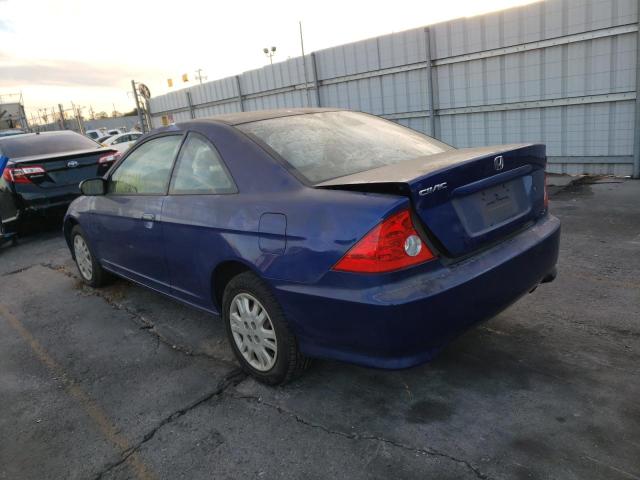 Photo 2 from auction – 2005 HONDA CIVIC LX with VIN 1HGEM22535L073739