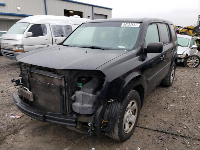 HONDA PILOT LX 2011 with VIN 5FNYF4H29BB067747 - Photo from auction