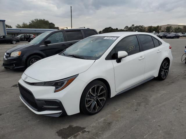 TOYOTA COROLLA SE 2021 with VIN JTDS4MCE0MJ080332 - Photo from auction