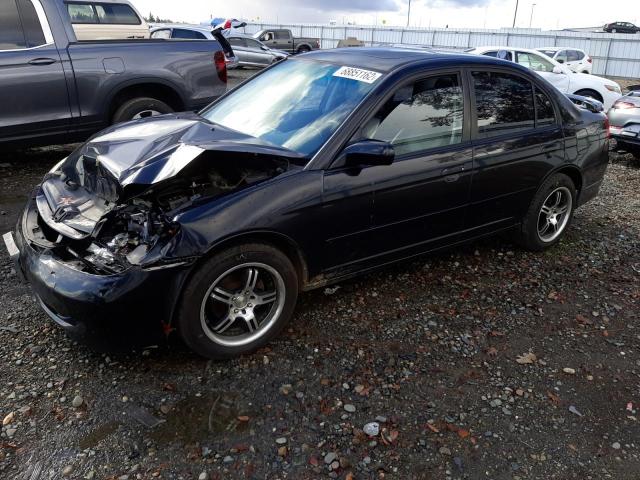 HONDA CIVIC EX 2005 with VIN 2HGES26775H573241 - Photo from auction
