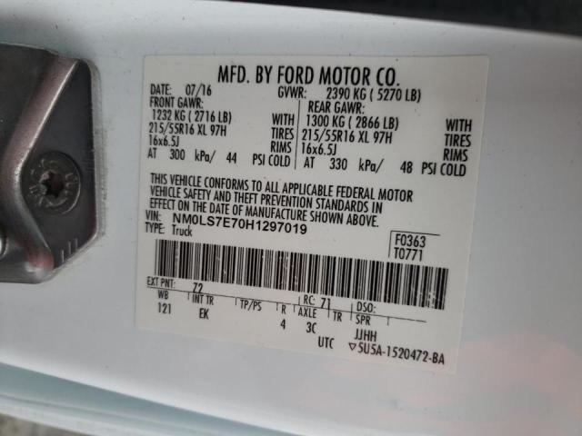 Photo 14 from auction – 2017 FORD TRANSIT CO with VIN NM0LS7E70H1297019