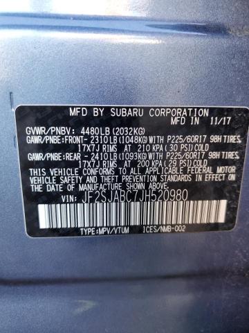 Photo 14 from auction – 2018 SUBARU FORESTER 2 with VIN JF2SJABC7JH520980
