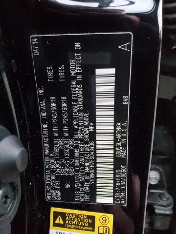 Photo 14 from auction – 2014 TOYOTA HIGHLANDER with VIN 5TDBKRFH7ES043436