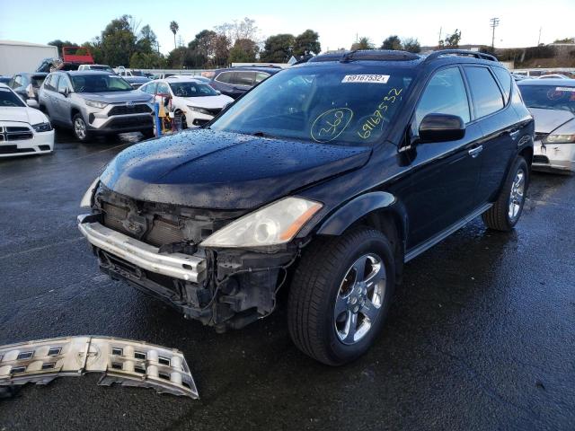 NISSAN MURANO SL 2003 with VIN JN8AZ08W13W233619 - Photo from auction