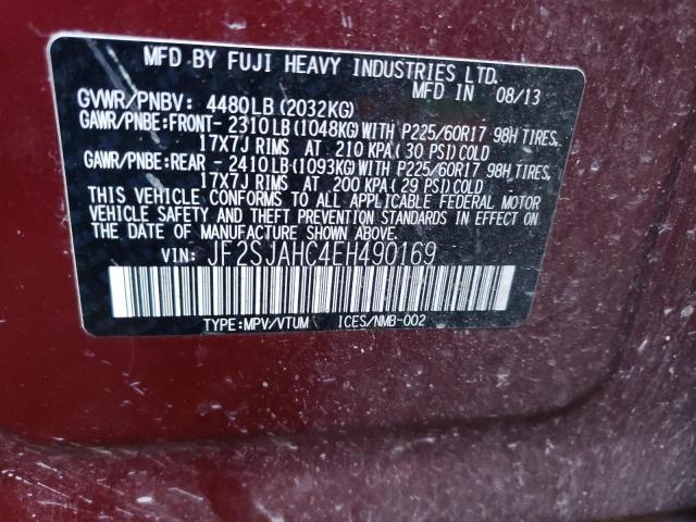 Photo 14 from auction – 2014 SUBARU FORESTER 2 with VIN JF2SJAHC4EH490169