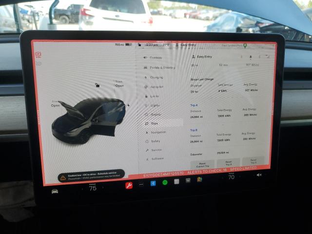 Photo 9 from auction – 2021 TESLA MODEL Y with VIN 5YJYGDEE4MF125570