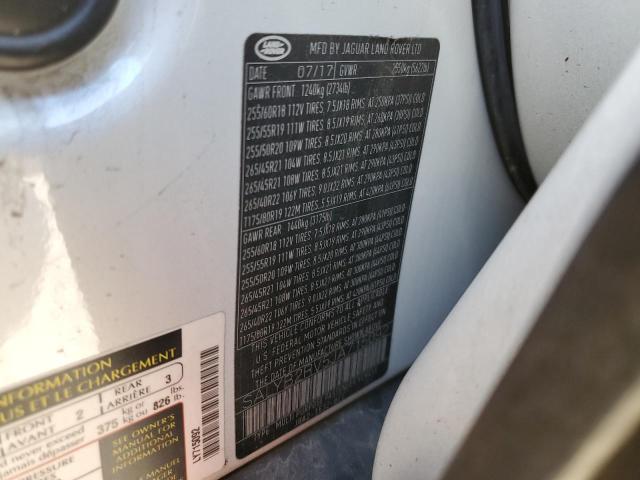 Photo 14 from auction – 2018 LAND ROVER RANGE ROVE with VIN SALYB2RV5JA715092