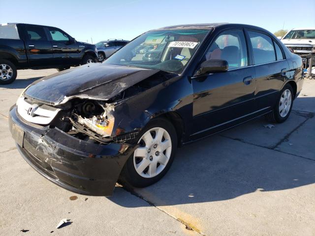 HONDA CIVIC EX 2002 with VIN 2HGES26712H528596 - Photo from auction