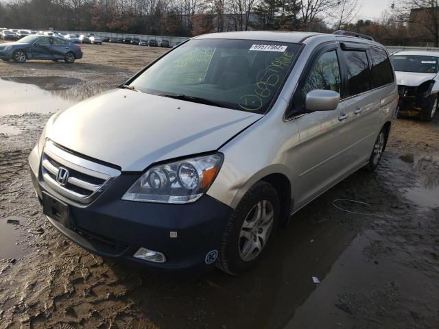 HONDA ODYSSEY EX 2005 with VIN 5FNRL38405B409504 - Photo from auction