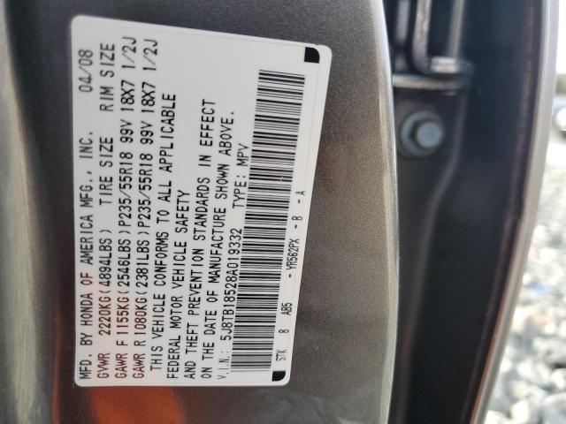 Photo 14 from auction – 2008 ACURA RDX TECHNO with VIN 5J8TB18528A019332
