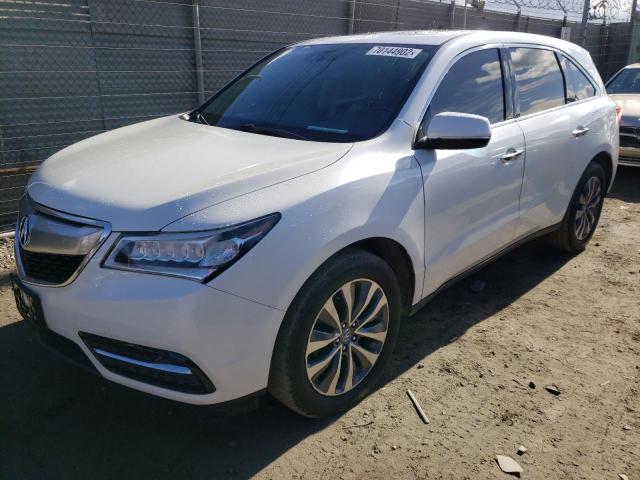 ACURA MDX TECHNO 2014 with VIN 5FRYD3H42EB011363 - Photo from auction