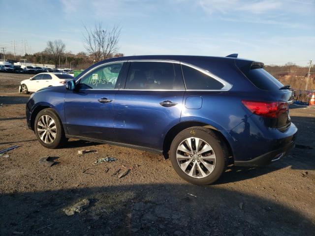 Photo 2 from auction – 2016 ACURA MDX TECHNO with VIN 5FRYD4H48GB054503
