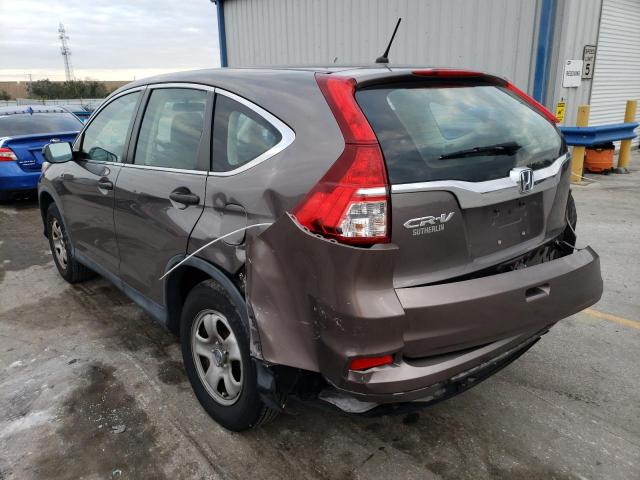 Photo 2 from auction – 2015 HONDA CR-V LX with VIN 3CZRM3H36FG701037