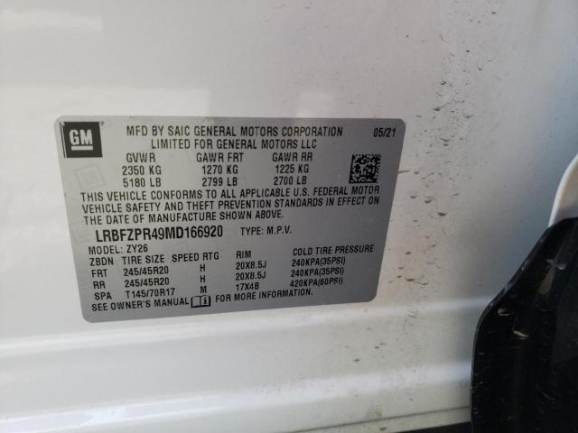 Photo 14 from auction – 2021 BUICK ENVISION E with VIN LRBFZPR49MD166920