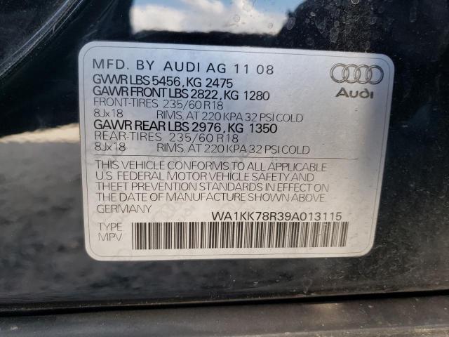 Photo 14 from auction – 2009 AUDI Q5 3.2 with VIN WA1KK78R39A013115