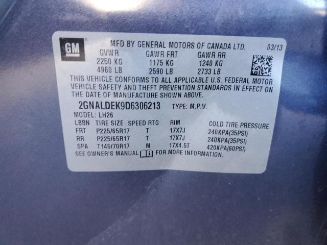 Photo 14 from auction – 2013 CHEVROLET EQUINOX LT with VIN 2GNALDEK9D6306213