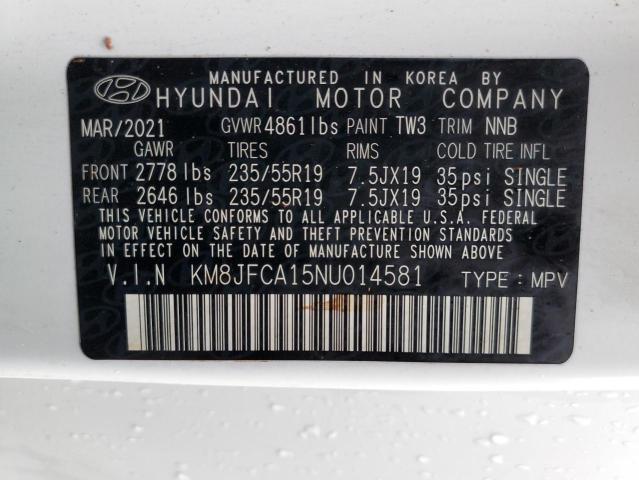 Photo 14 from auction – 2022 HYUNDAI TUCSON SEL with VIN KM8JFCA15NU014581