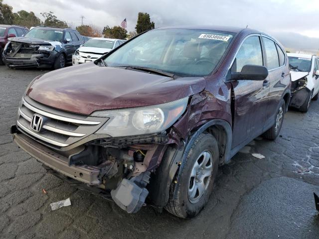 HONDA CR-V LX 2012 with VIN 5J6RM4H39CL033142 - Photo from auction