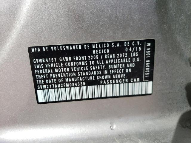 Photo 14 from auction – 2015 VOLKSWAGEN GOLF with VIN 3VW217AU2FM084339