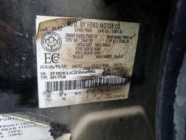Photo 14 from auction – 2013 FORD EDGE SEL with VIN 2FMDK3JC2DBA45964