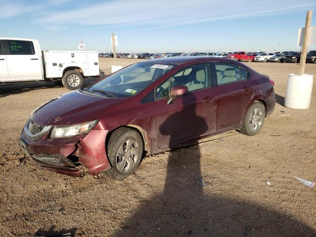 HONDA CIVIC LX 2013 with VIN 2HGFB2F54DH562022 - Photo from auction