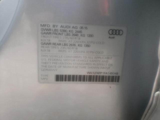 Photo 14 from auction – 2015 AUDI Q5 PREMIUM with VIN WA1LFAFP1FA145048