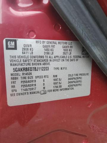Photo 14 from auction – 2011 BUICK ENCLAVE CX with VIN 5GAKRBED7BJ112203
