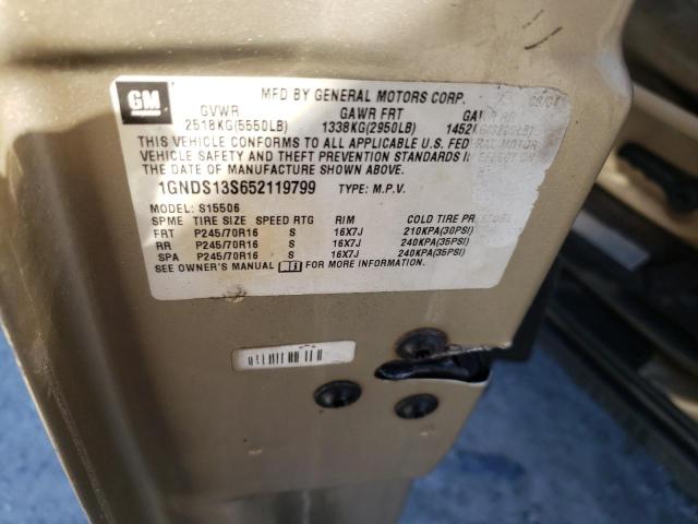 Photo 14 from auction – 2005 CHEVROLET TRAILBLAZE with VIN 1GNDS13S652119799