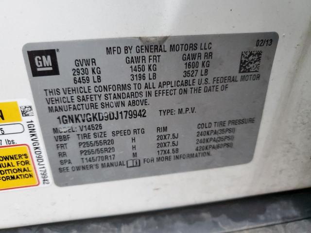 Photo 14 from auction – 2013 CHEVROLET TRAVERSE L with VIN 1GNKVGKD9DJ179942