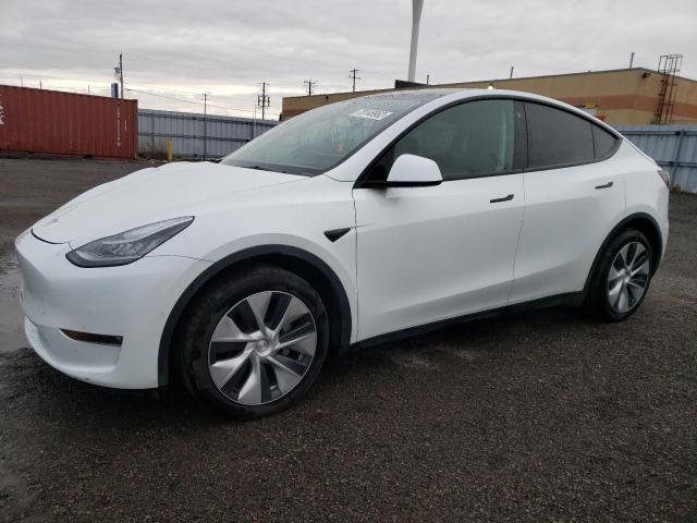 TESLA MODEL Y 2021 with VIN 5YJYGDEE2MF216644 - Photo from auction